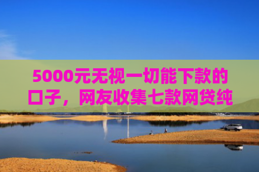 5000元无视一切能下款的口子，网友收集七款网贷纯白户下款的口子