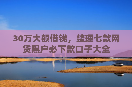 30万大额借钱，整理七款网贷黑户必下款口子大全