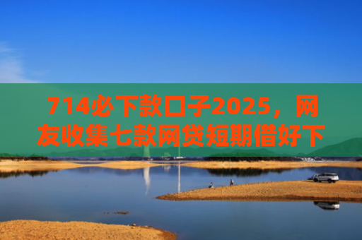 714必下款口子2025，网友收集七款网贷短期借好下款的口子
