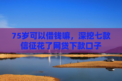 75岁可以借钱嘛，深挖七款信征花了网贷下款口子