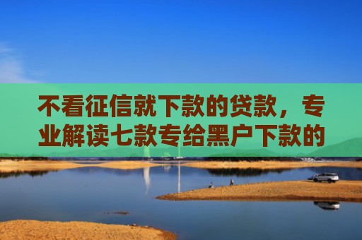 不看征信就下款的贷款，专业解读七款专给黑户下款的网贷口子