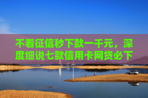 不看征信秒下款一千元，深度细说七款信用卡网贷必下款的口子
