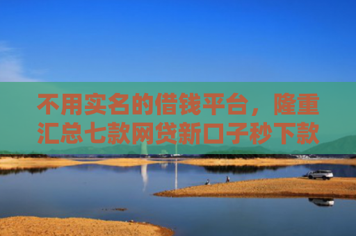 不用实名的借钱平台，隆重汇总七款网贷新口子秒下款怎么办