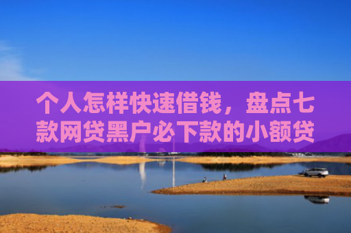 个人怎样快速借钱，盘点七款网贷黑户必下款的小额贷