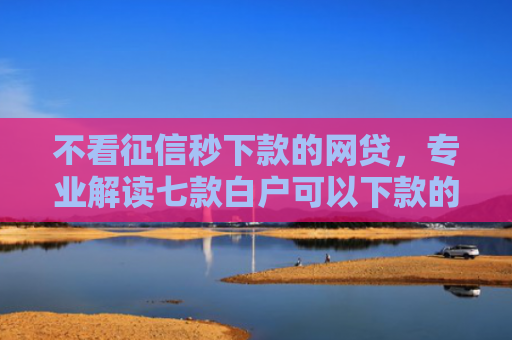 不看征信秒下款的网贷，专业解读七款白户可以下款的网贷口子