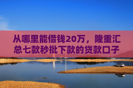从哪里能借钱20万，隆重汇总七款秒批下款的贷款口子