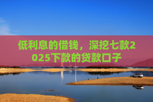 低利息的借钱，深挖七款2025下款的贷款口子