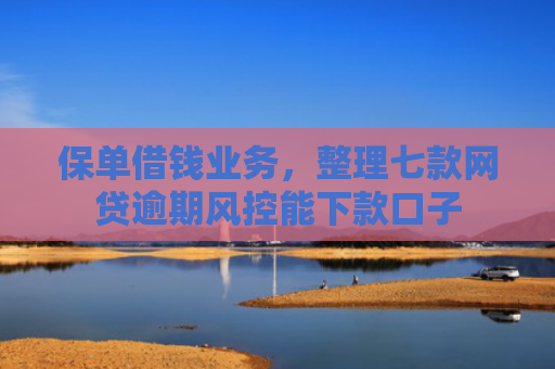 保单借钱业务，整理七款网贷逾期风控能下款口子