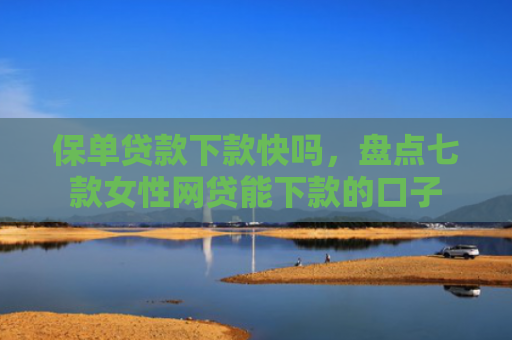 保单贷款下款快吗，盘点七款女性网贷能下款的口子