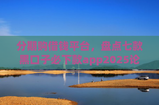分期购借钱平台，盘点七款黑口子必下款app2025论坛