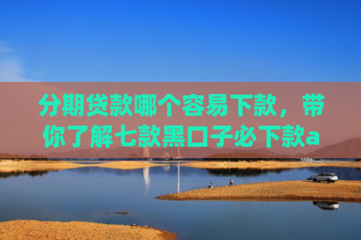 分期贷款哪个容易下款，带你了解七款黑口子必下款app2025苹果