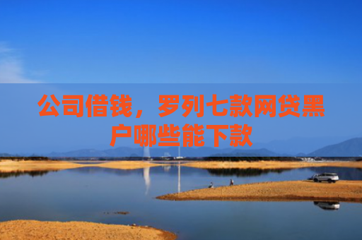 公司借钱，罗列七款网贷黑户哪些能下款