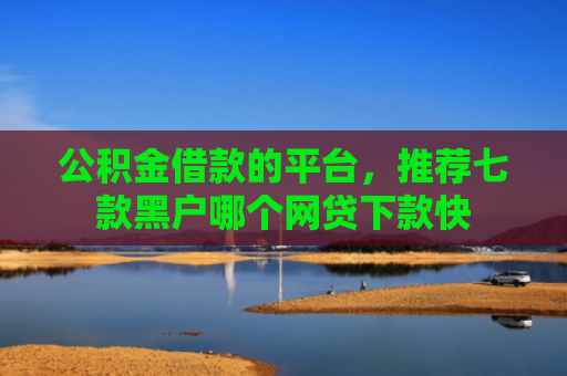 公积金借款的平台，推荐七款黑户哪个网贷下款快