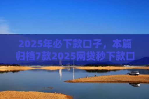 2025年必下款口子，本篇归档7款2025网贷秒下款口子