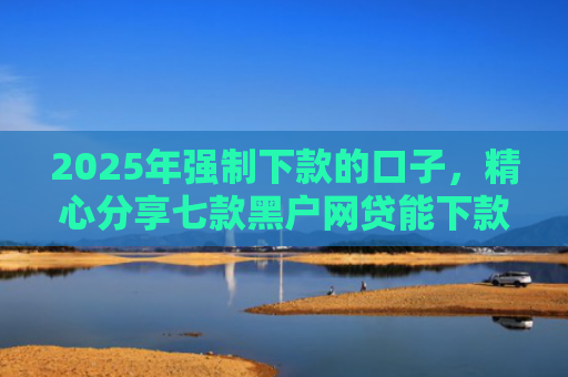 2025年强制下款的口子，精心分享七款黑户网贷能下款口子