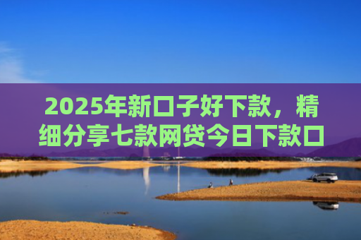 2025年新口子好下款，精细分享七款网贷今日下款口子