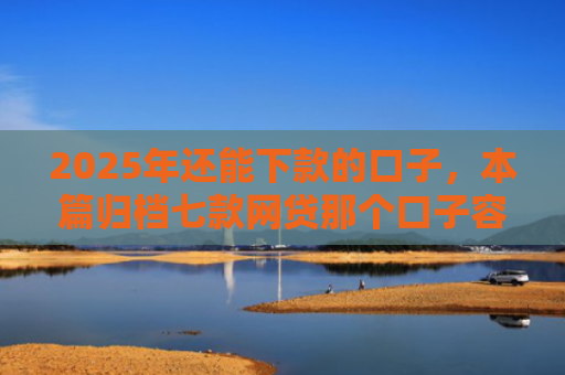 2025年还能下款的口子，本篇归档七款网贷那个口子容易下款