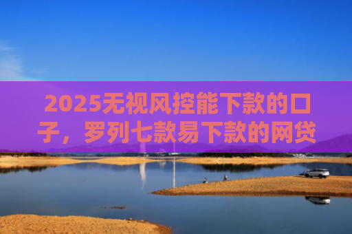 2025无视风控能下款的口子，罗列七款易下款的网贷口子下载