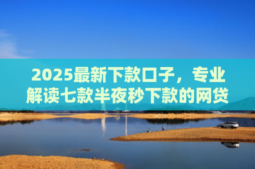 2025最新下款口子，专业解读七款半夜秒下款的网贷口子