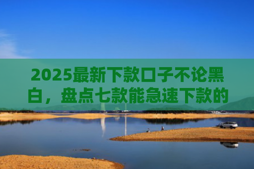 2025最新下款口子不论黑白，盘点七款能急速下款的网贷口子