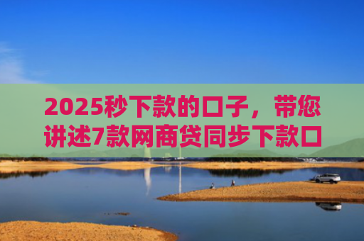 2025秒下款的口子，带您讲述7款网商贷同步下款口子