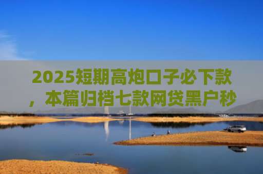 2025短期高炮口子必下款，本篇归档七款网贷黑户秒下款口子