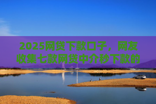 2025网贷下款口子，网友收集七款网贷中介秒下款的口子