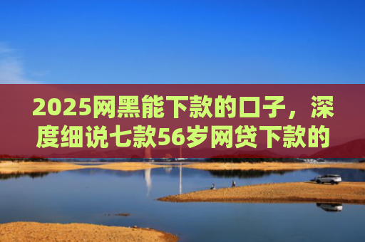 2025网黑能下款的口子，深度细说七款56岁网贷下款的口子