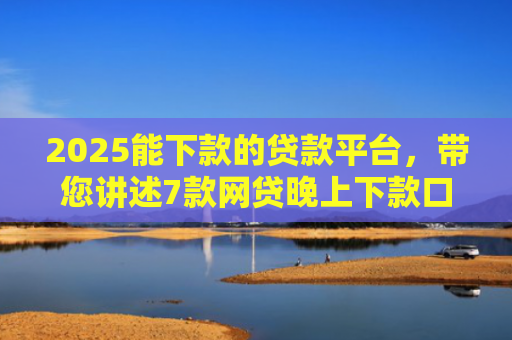 2025能下款的贷款平台，带您讲述7款网贷晚上下款口子