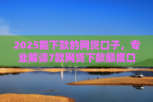 2025能下款的网贷口子，专业解读7款网贷下款额度口子