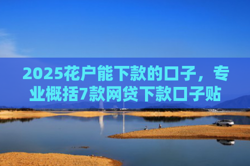 2025花户能下款的口子，专业概括7款网贷下款口子贴吧