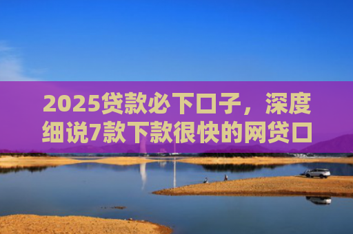 2025贷款必下口子，深度细说7款下款很快的网贷口子