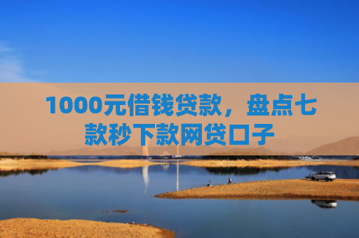 1000元借钱贷款，盘点七款秒下款网贷口子