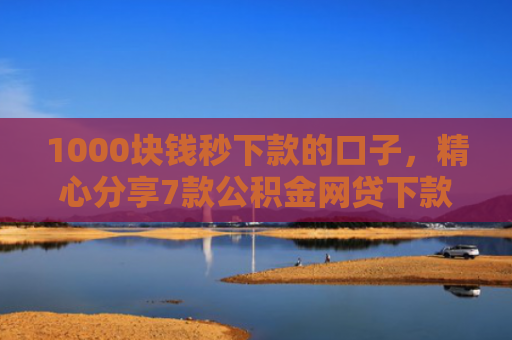 1000块钱秒下款的口子，精心分享7款公积金网贷下款的口子