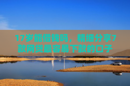 17岁能借钱吗，精细分享7款网贷最容易下款的口子