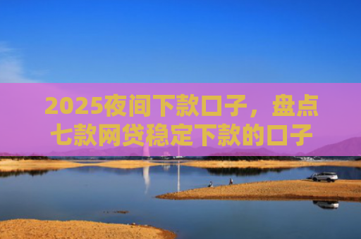 2025夜间下款口子，盘点七款网贷稳定下款的口子
