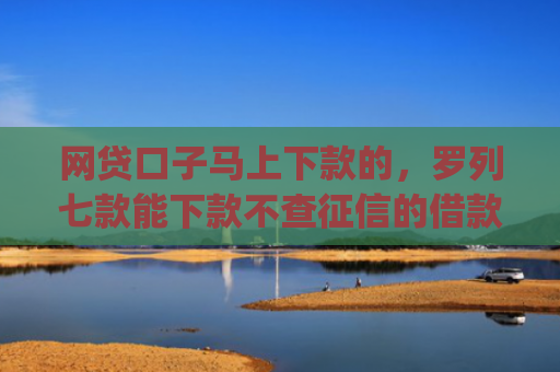 网贷口子马上下款的，罗列七款能下款不查征信的借款app