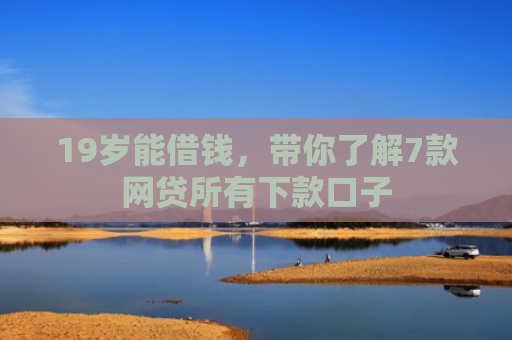 19岁能借钱，带你了解7款网贷所有下款口子