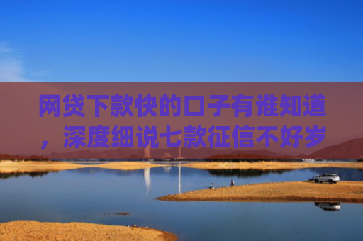 网贷下款快的口子有谁知道，深度细说七款征信不好岁数小能下款的app