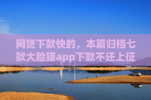 网贷下款快的，本篇归档七款大脸猫app下款不还上征信吗