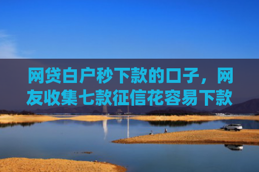 网贷白户秒下款的口子，网友收集七款征信花容易下款的app