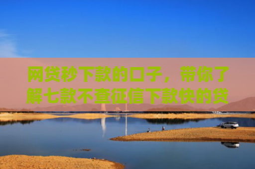 网贷秒下款的口子，带你了解七款不查征信下款快的贷款app