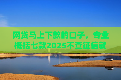 网贷马上下款的口子，专业概括七款2025不查征信就能下款的app