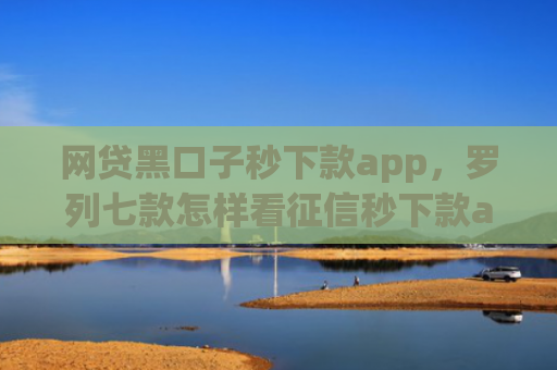 网贷黑口子秒下款app，罗列七款怎样看征信秒下款app
