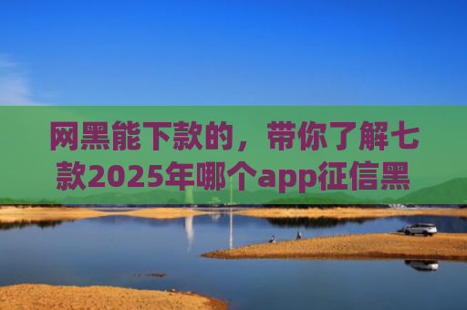 网黑能下款的，带你了解七款2025年哪个app征信黑户能下款