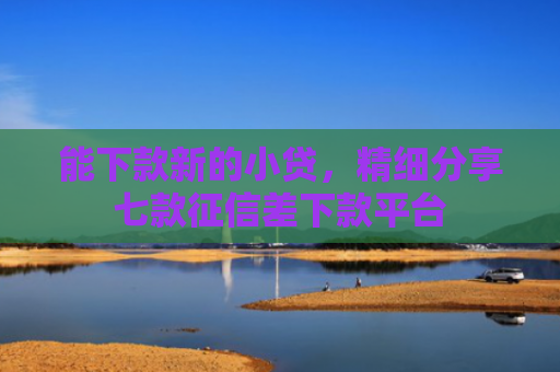 能下款新的小贷，精细分享七款征信差下款平台