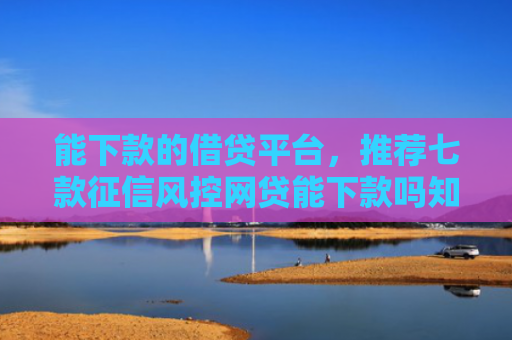 能下款的借贷平台，推荐七款征信风控网贷能下款吗知乎