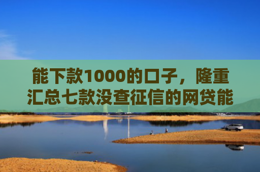 能下款1000的口子，隆重汇总七款没查征信的网贷能下款吗