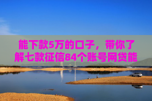 能下款5万的口子，带你了解七款征信84个账号网贷能下款吗