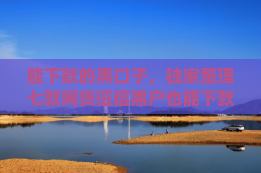 能下款的黑口子，独家整理七款网贷征信黑户也能下款的app